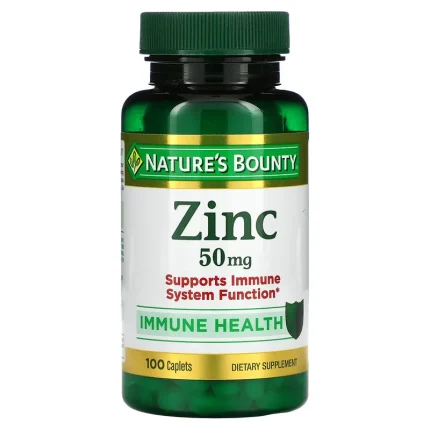 Nature's Bounty Zinc 50 mg 100 Caplets