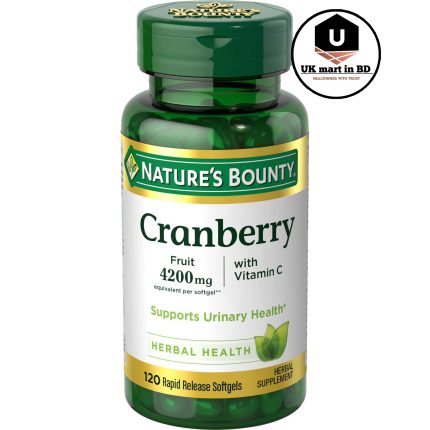 Nature's Bounty Cranberry Pills Softgels 4200 Mg 120 Ct