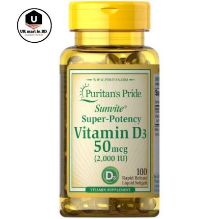 Puritan's pride Vitamin D3 2000iu 100capsules