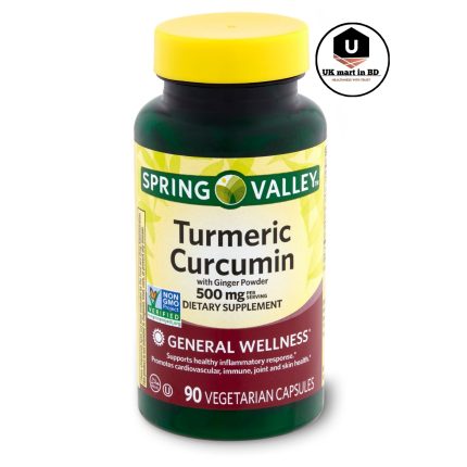Spring Valley Turmeric Curcumin with Ginger Powder Dietary Supplement 500 mg 90 count
