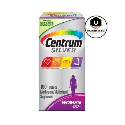 Centrum Silver Multivitamins for Women Over 50 + Multimineral Supplement, 100 Ct