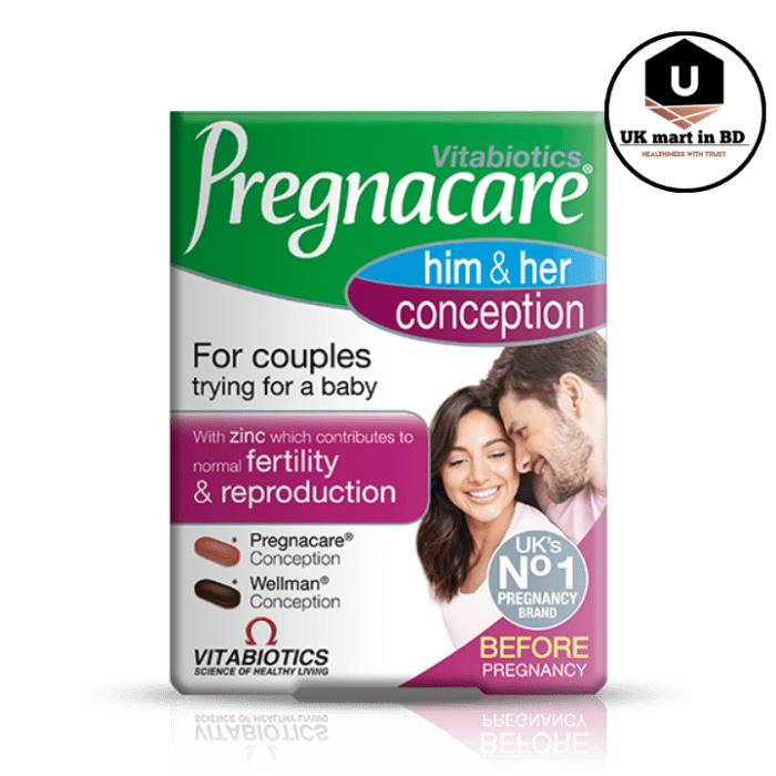 Vitabiotics Pregnacare Him & Her Conception 60 Tab - Image 1