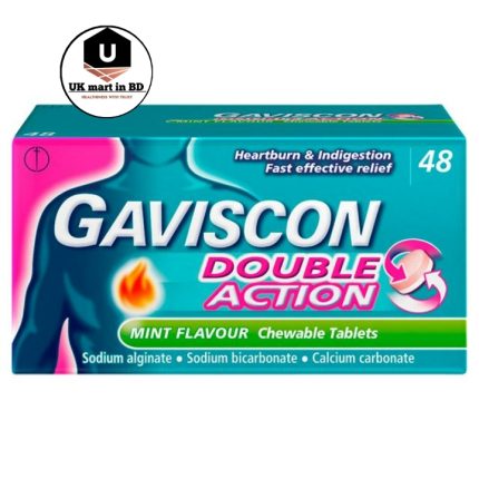 Gaviscon Double Action Mint 48 Tablets box