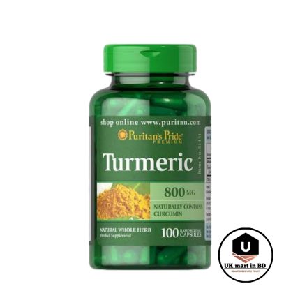 Puritan's Pride Turmeric 800 mg 100 Capsules