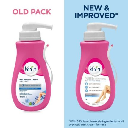 Veet Pure Hair Removal Cream Body & Legs for Sensitive Skin 400ml