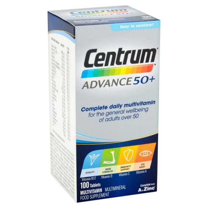 Centrum Advanced 50+ 100tablet Multivitamins adults - Image 1